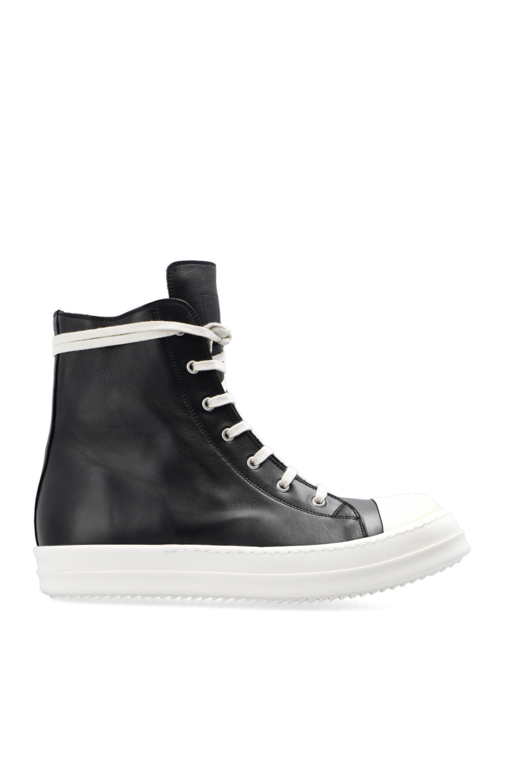 【関税＆送料込み】Rick Owens Leather Sneaker Rick Owens Leather Sneakers in Gray | SVD USA